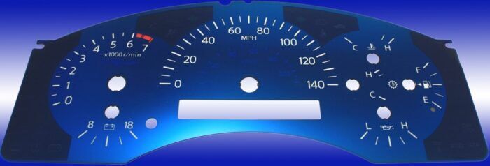 Aqua Edition Custom Gauge Face Kit