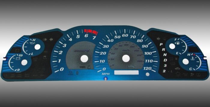 Aqua Edition Custom Gauge Face Kit