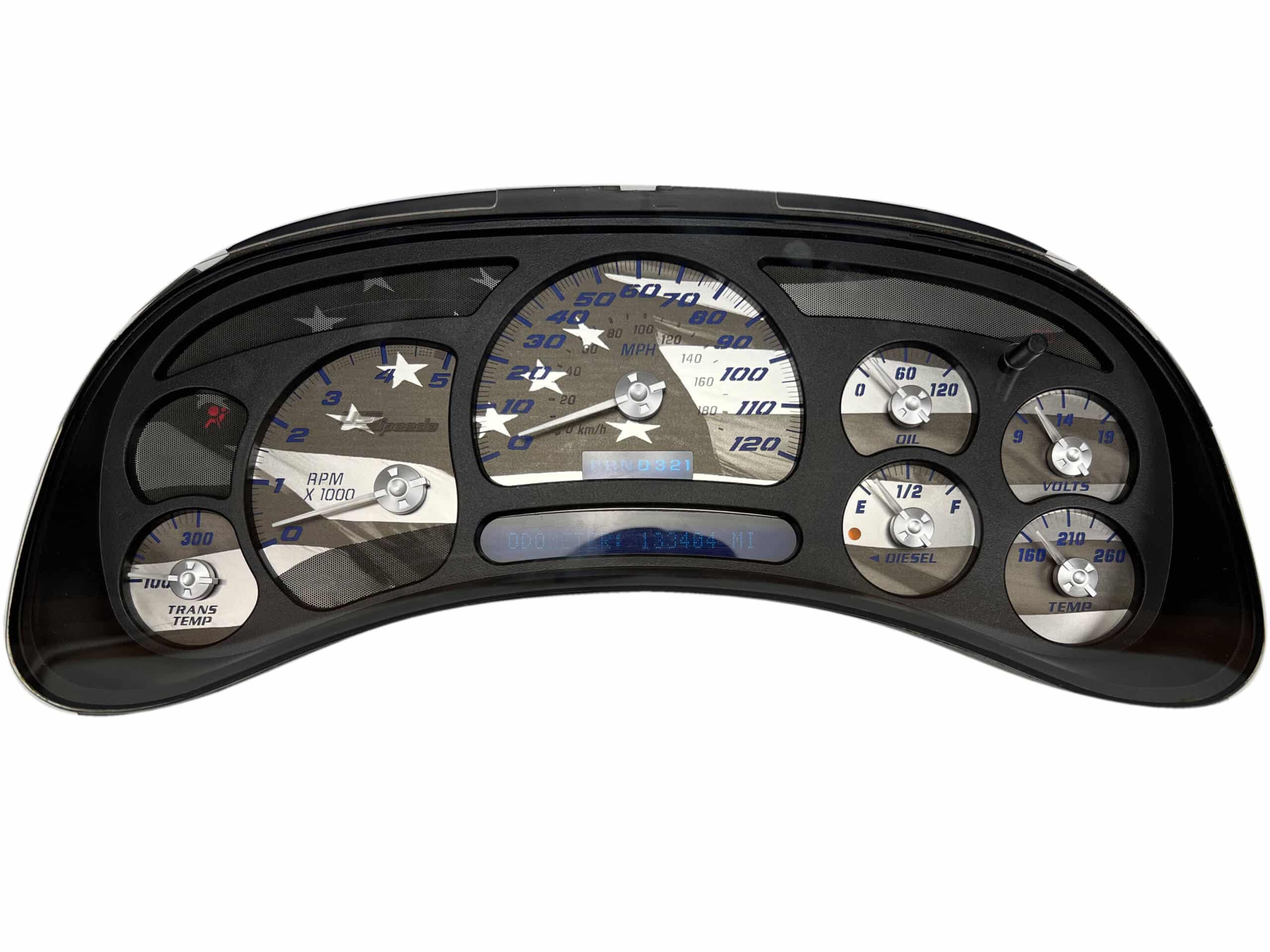 US Proud Edition Custom Gauge Face Kit