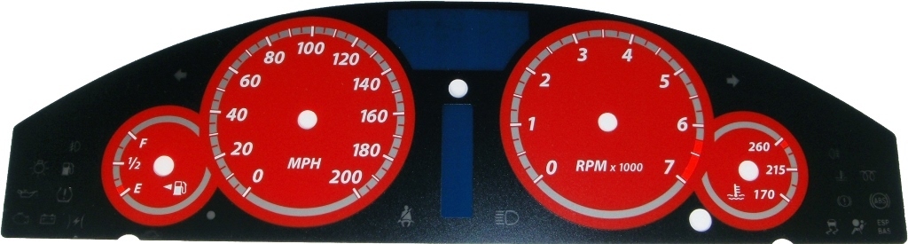 Pro Color Edition Custom Gauge Face Kit