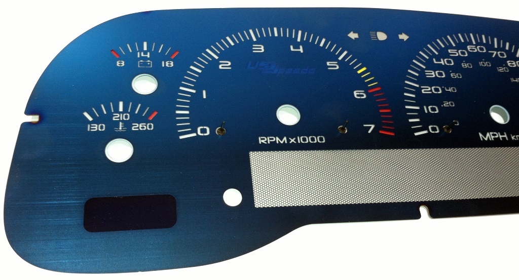 Aqua Edition Custom Gauge Face Kit