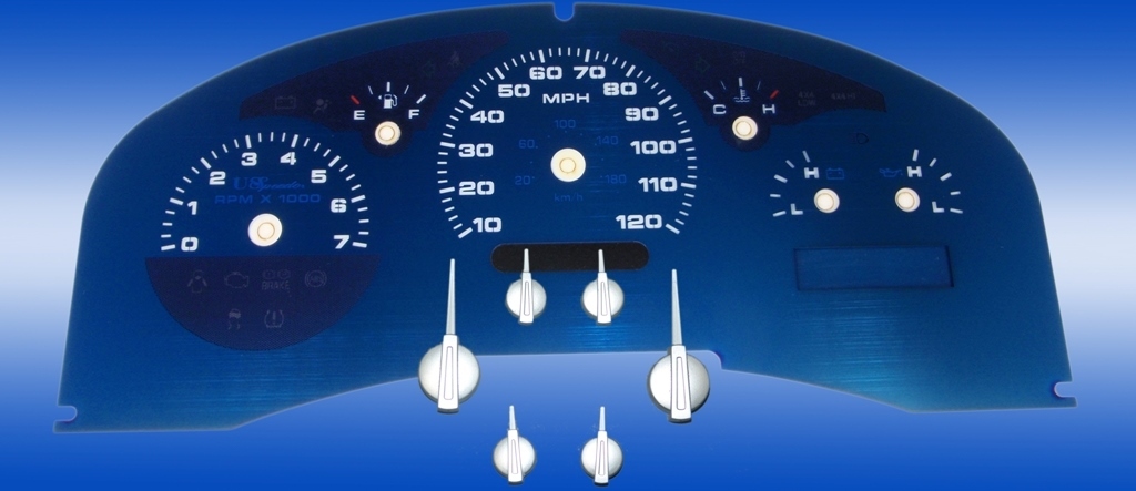 Aqua Edition Custom Gauge Face Kit