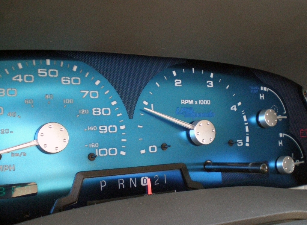 Aqua Edition Custom Gauge Face Kit