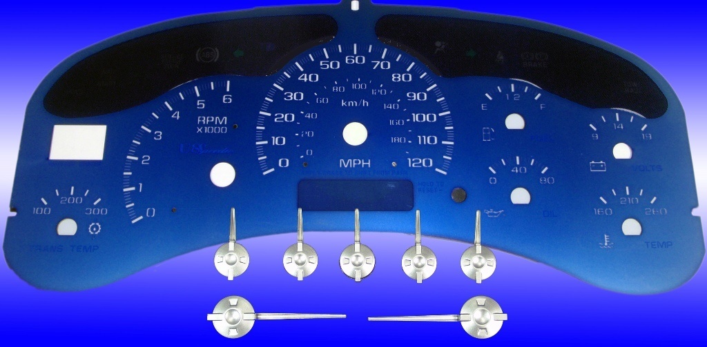 Aqua Edition Custom Gauge Face Kit