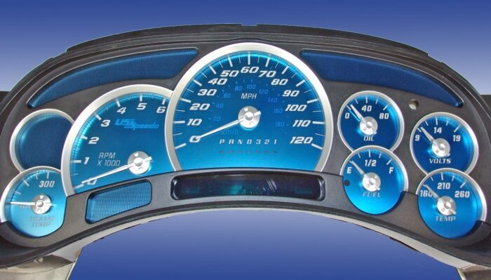 Aqua Edition Custom Gauge Face Kit