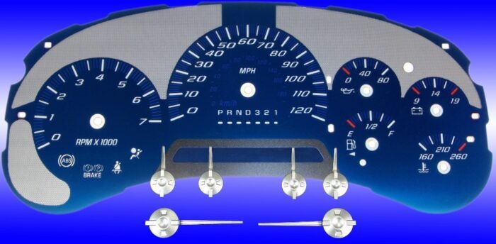 Aqua Edition Custom Gauge Face Kit