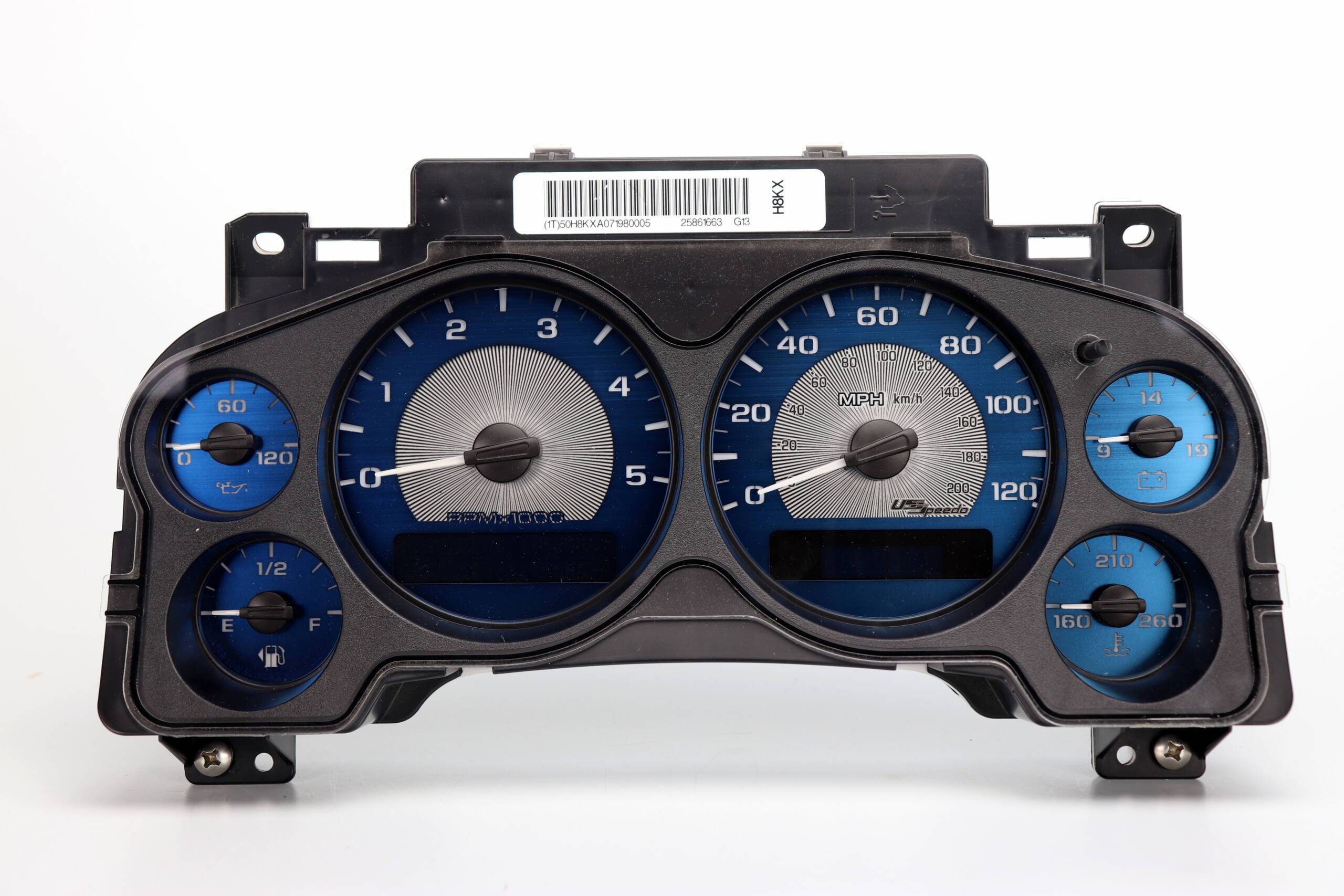 Aqua Edition Custom Gauge Face Kit