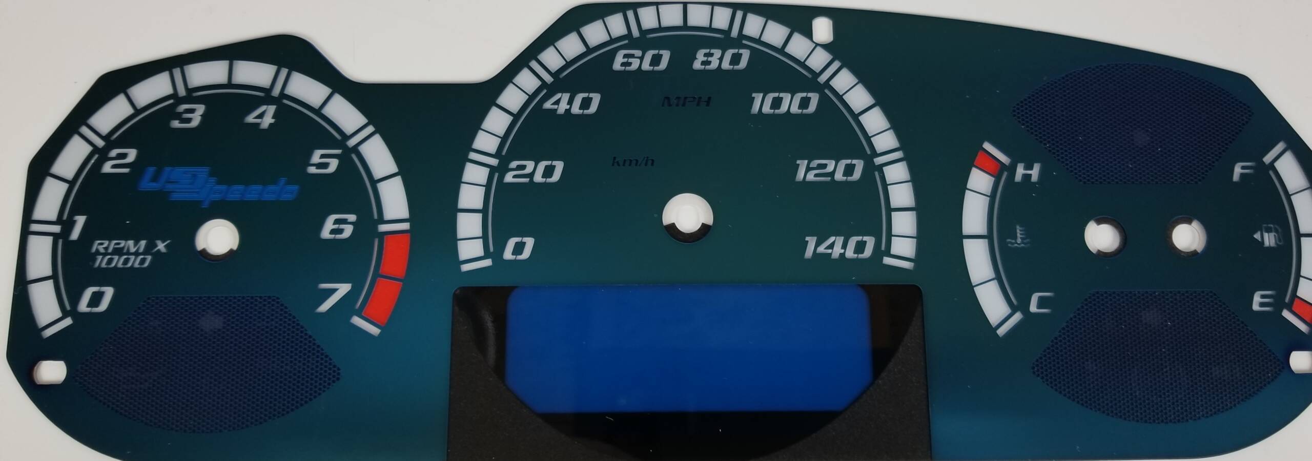 Aqua Edition Custom Gauge Face Kit