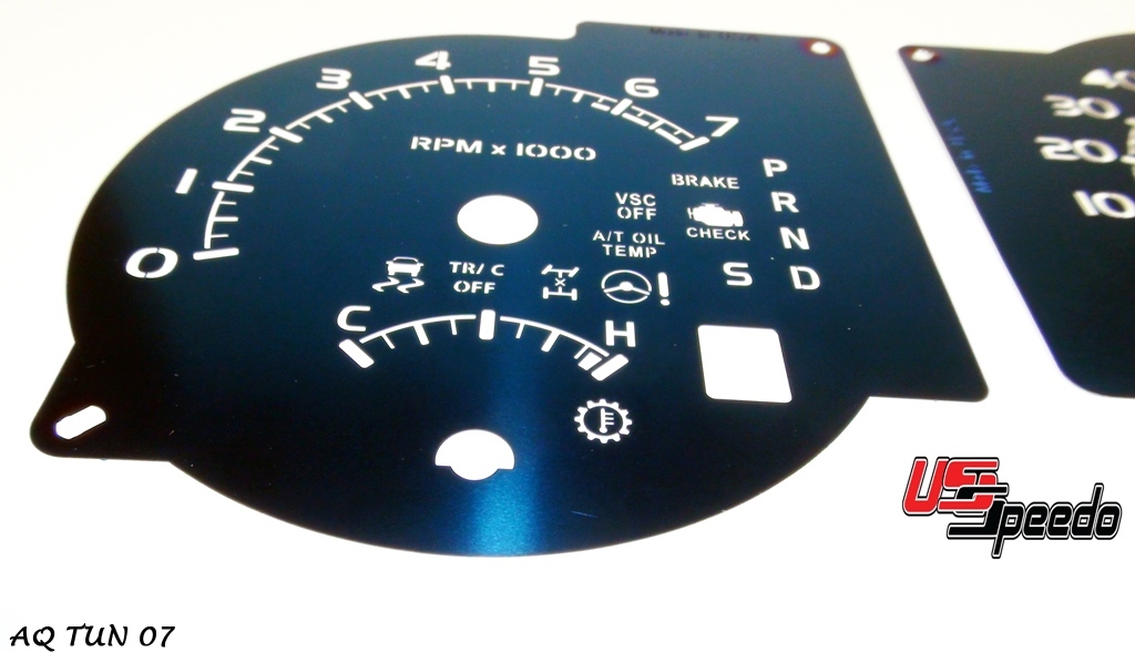 Aqua Edition Custom Gauge Face Kit