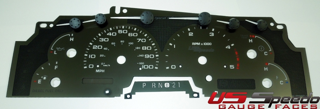 Stealth Edition Custom Gauge Face Kit