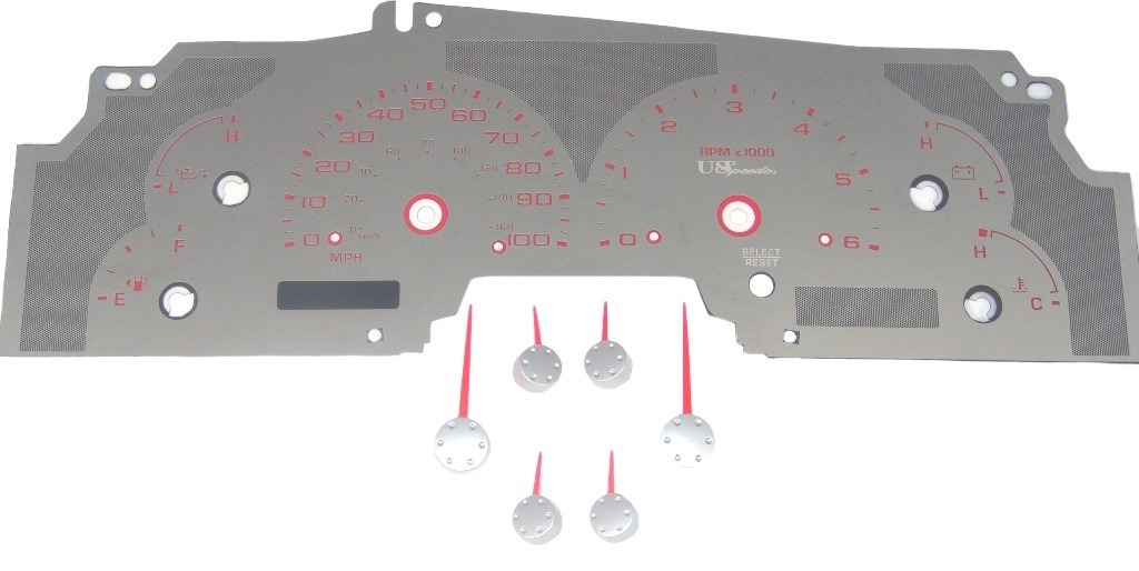 Stainless Edition Custom Gauge Face Kit