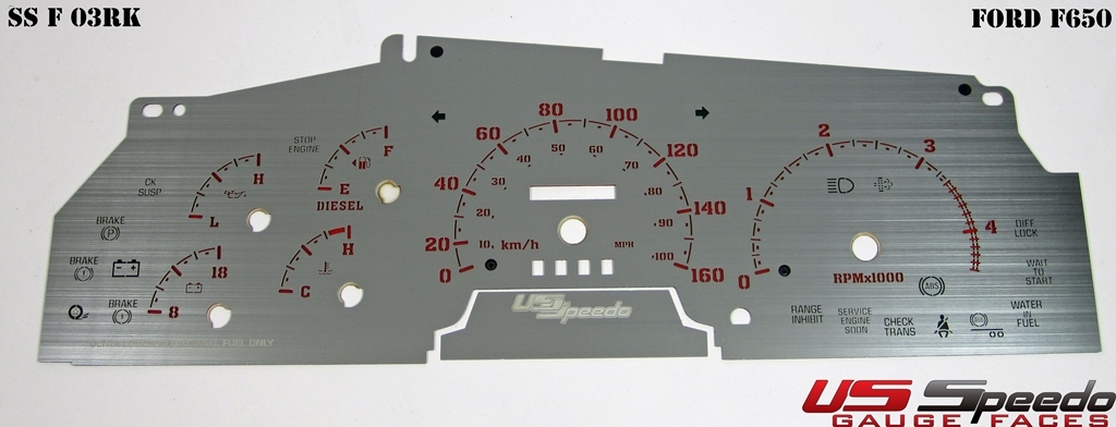 Stainless Edition Custom Gauge Face Kit