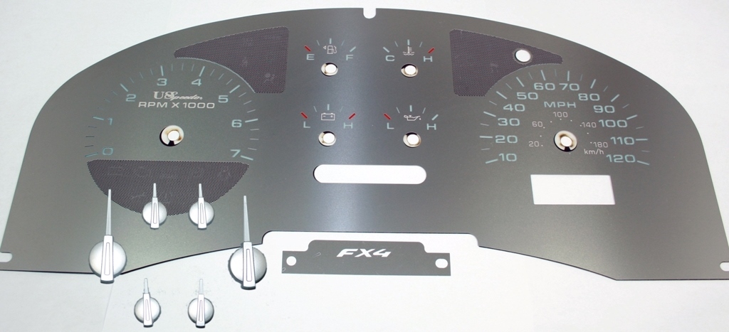 Stainless Edition Custom Gauge Face Kit