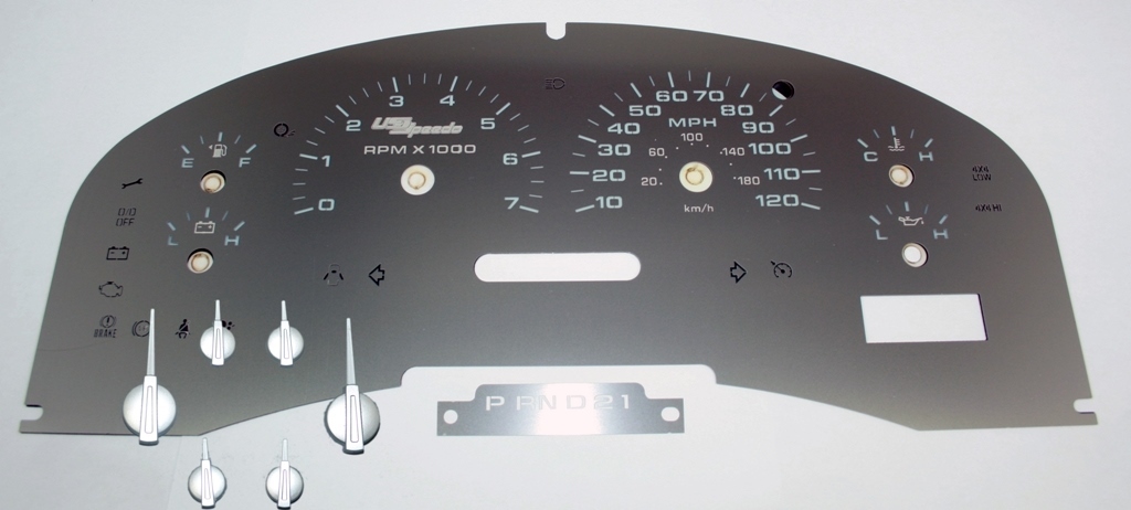 Stainless Edition Custom Gauge Face Kit