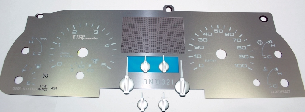Stainless Edition Custom Gauge Face Kit