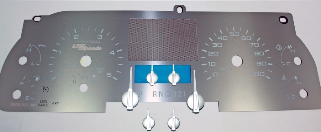 Stainless Edition Custom Gauge Face Kit