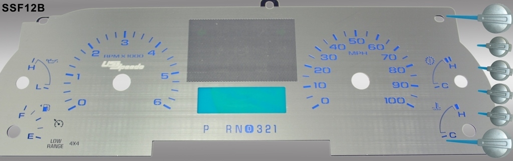Stainless Edition Custom Gauge Face Kit