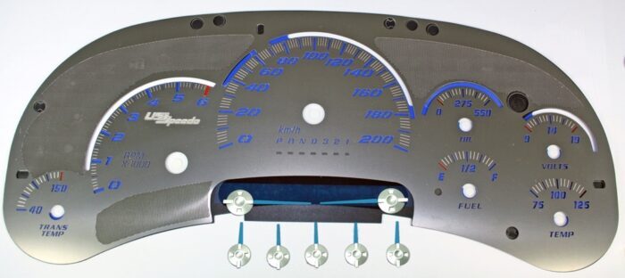 Stainless Edition Custom Gauge Face Kit