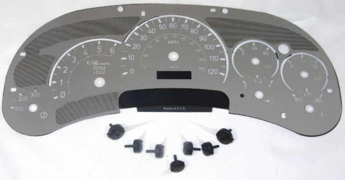 Stainless Edition Custom Gauge Face Kit