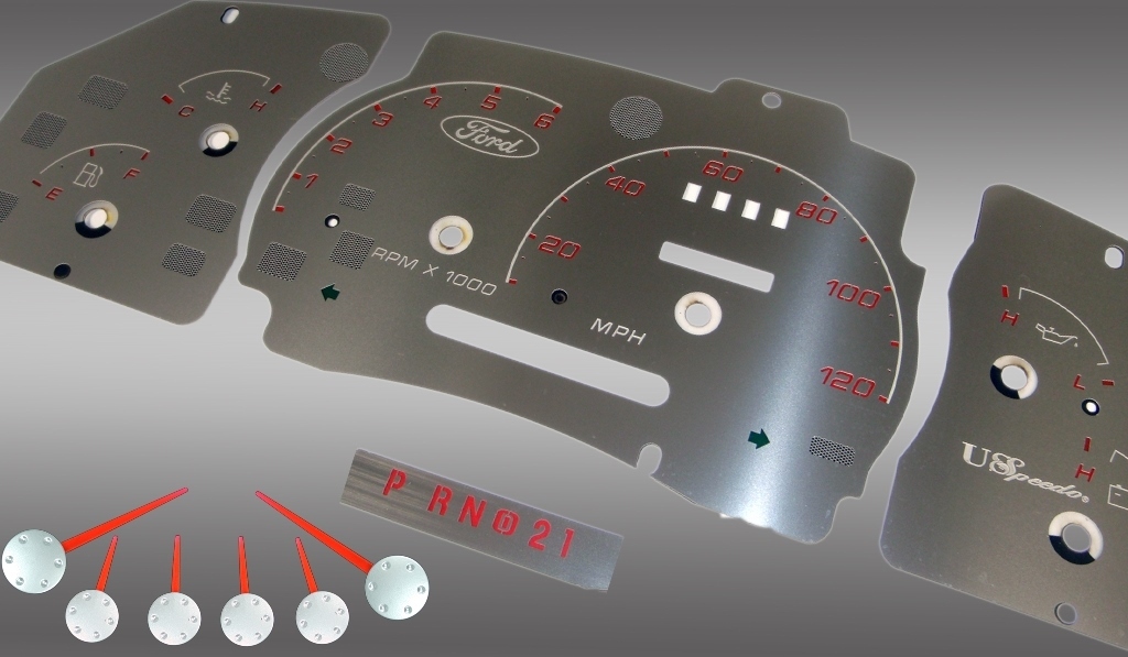 Stainless Edition Custom Gauge Face Kit