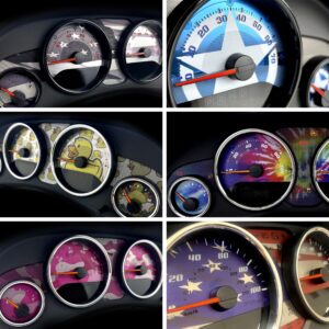 Custom Printed Gauge Face Kit for 99 - 07 Classic GM Truck & SUV