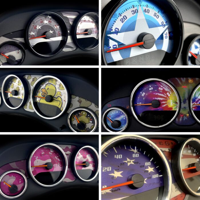 Custom Printed Gauge Face Kit for 99 - 07 Classic GM Truck & SUV
