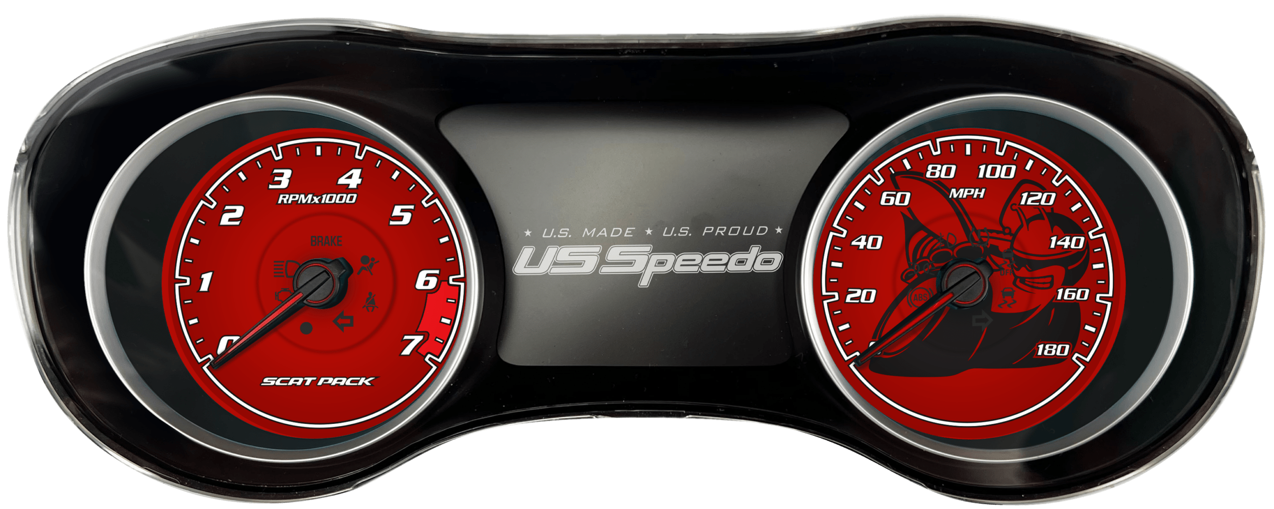 Officially Licensed Dodge Charger Scat Pack Custom Gauge Face Kit