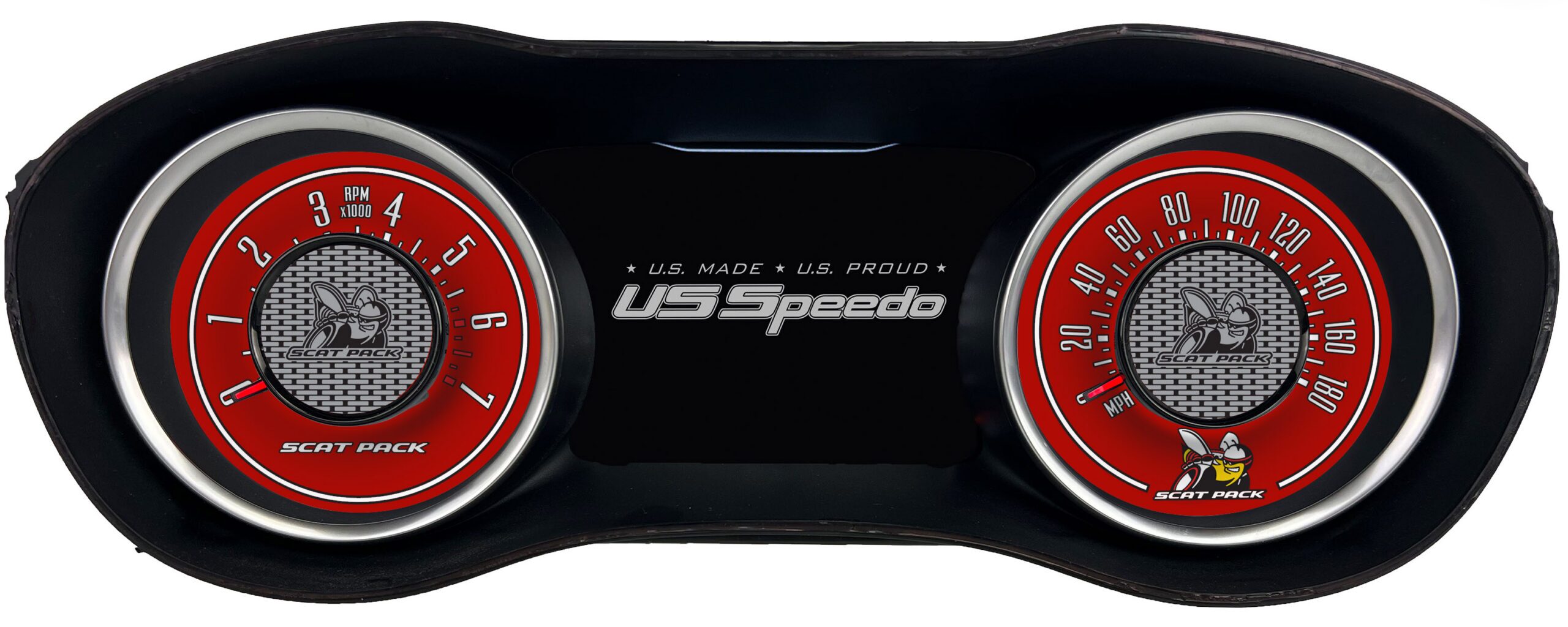 Officially Licensed Dodge Challenger Scat Pack Custom Gauge Face Kit
