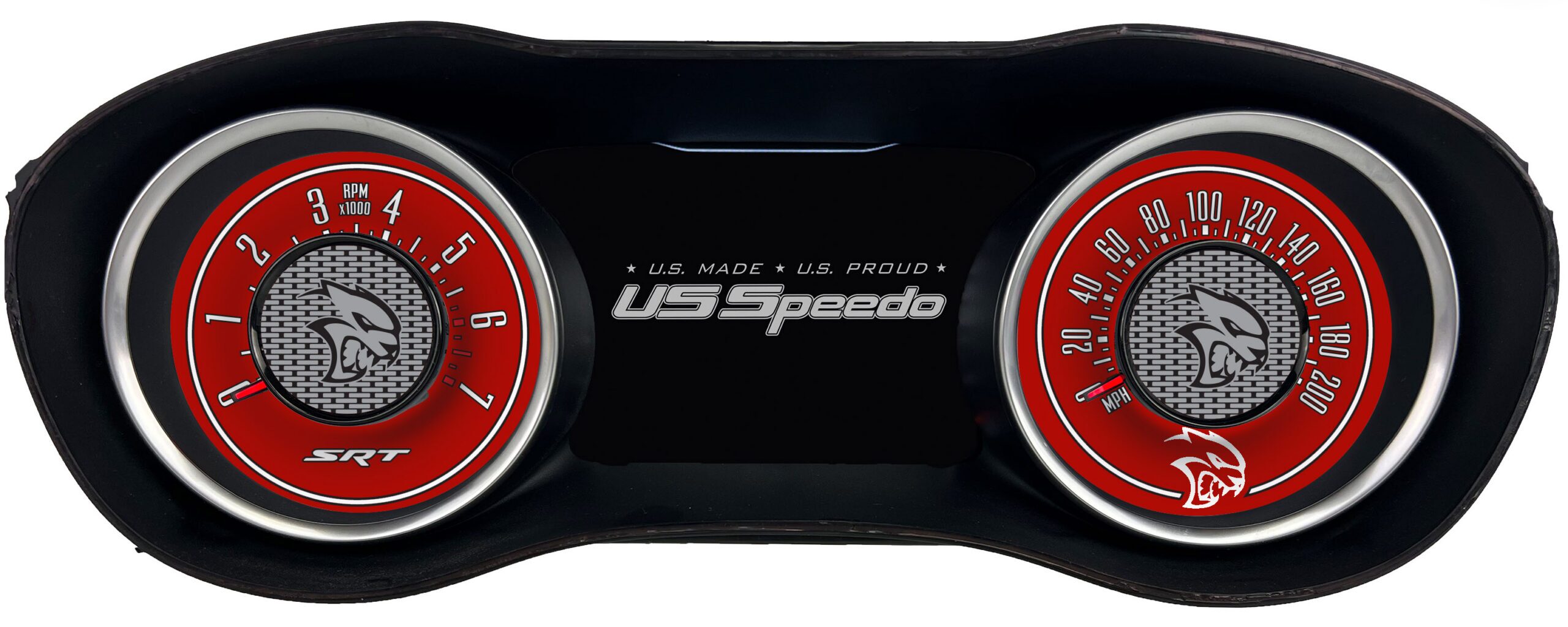 Officially Licensed Dodge Challenger Hellcat Custom Gauge Face Kit