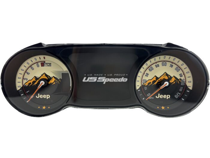 Officially Licensed Custom Gauge Face Kit for 2018-26 Jeep Wrangler & Gladiator