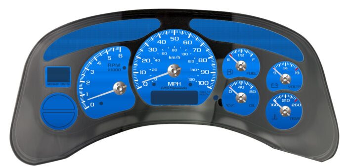 Aqua Edition Custom Gauge Face Kit