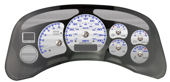 Stainless Edition Custom Gauge Face Kit